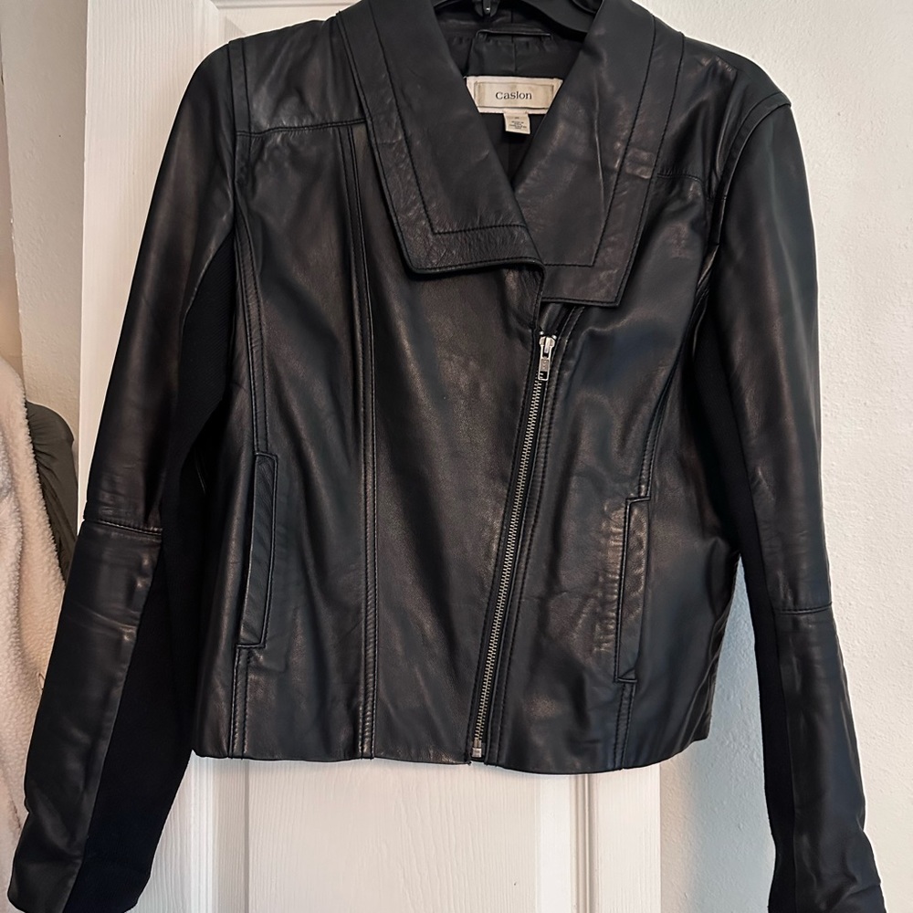 Caslon 100% Genuine Leather Jacket
